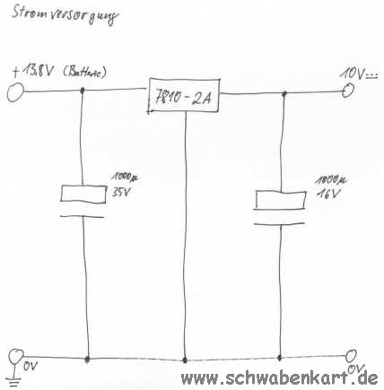 Schaltplan Stromversorgung.